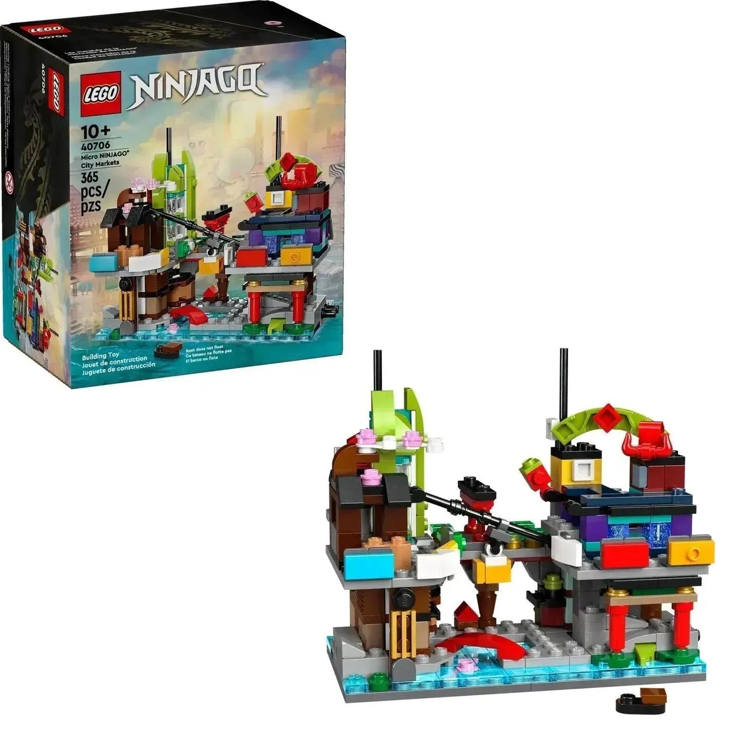 LEGO Micro NINJAGO® stadsmarkten 40706 Ninjago LEGO NINJAGO @ 2TTOYS | Official LEGO shop😊🥰 LEGO €. 14.49