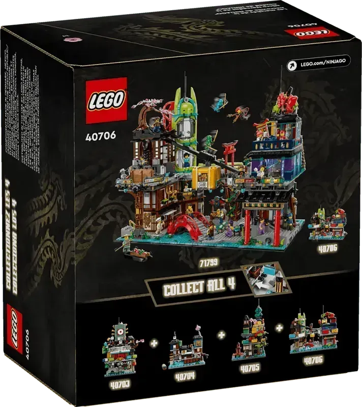 LEGO Micro NINJAGO® stadsmarkten 40706 Ninjago LEGO NINJAGO @ 2TTOYS | Official LEGO shop😊🥰 LEGO €. 14.49