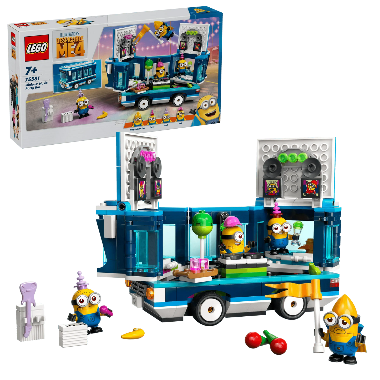 LEGO Muzikale feestbus van de Minions 75581 Minions LEGO MINIONS @ 2TTOYS | Official LEGO shop😊🥰 LEGO €. 33.98