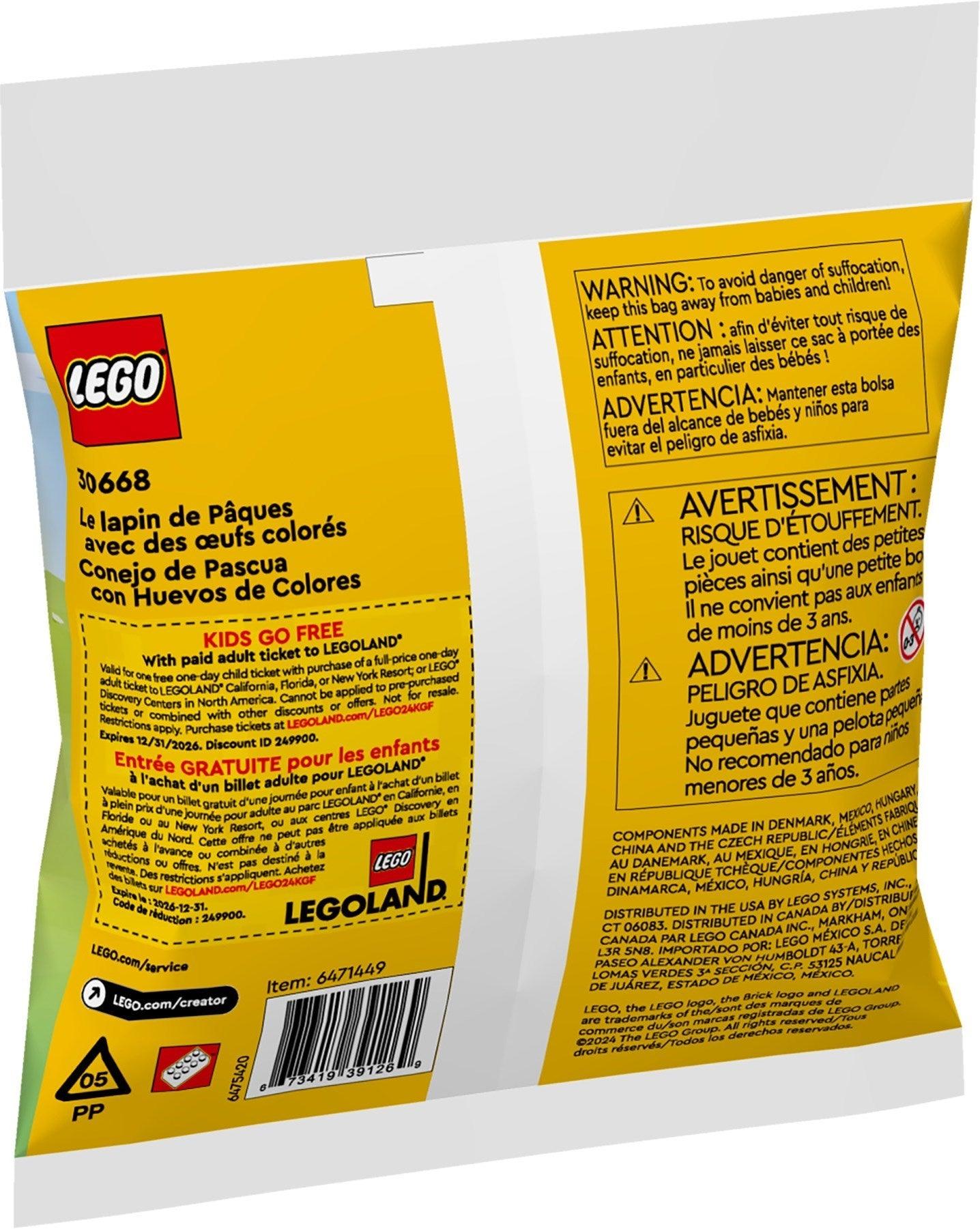 LEGO Paashaas met kleurrijke eieren 30668 Creator LEGO CREATOR @ 2TTOYS | Official LEGO shop😊🥰 LEGO €. 4.99