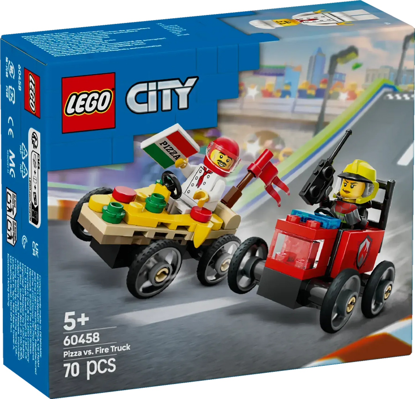 LEGO Raceauto pakket: pizzabestelwagen vs Brandweerwagen 60458 City (Pre-Order: januari 2025) LEGO CITY @ 2TTOYS | Official LEGO shop😊🥰 LEGO €. 8.49