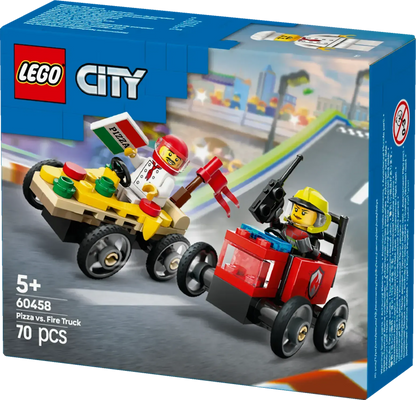 LEGO Raceauto pakket: pizzabestelwagen vs Brandweerwagen 60458 City (Pre-Order: januari 2025) LEGO CITY @ 2TTOYS | Official LEGO shop😊🥰 LEGO €. 8.49