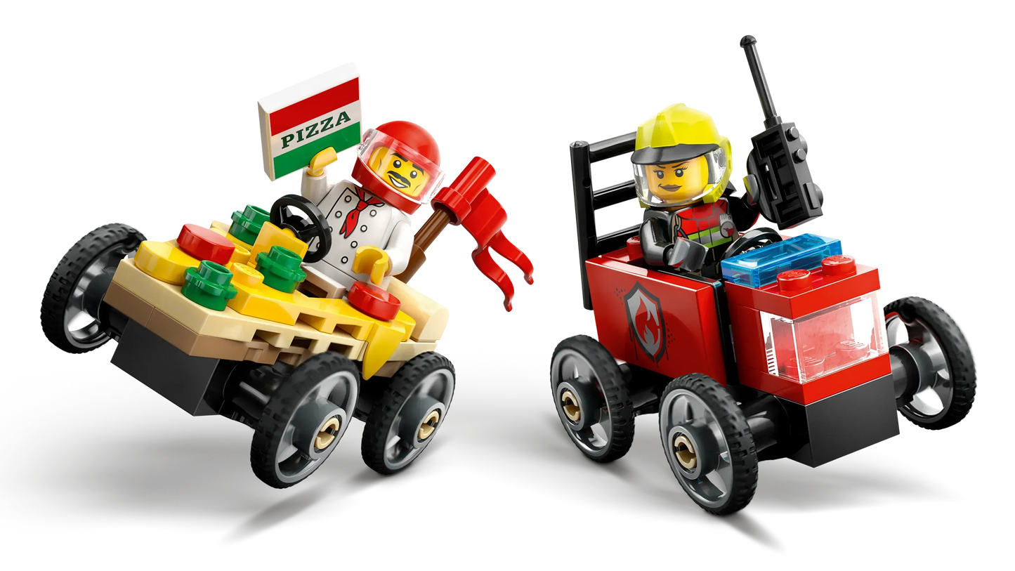 LEGO Raceauto pakket: pizzabestelwagen vs Brandweerwagen 60458 City (Pre-Order: januari 2025) LEGO CITY @ 2TTOYS | Official LEGO shop😊🥰 LEGO €. 8.49