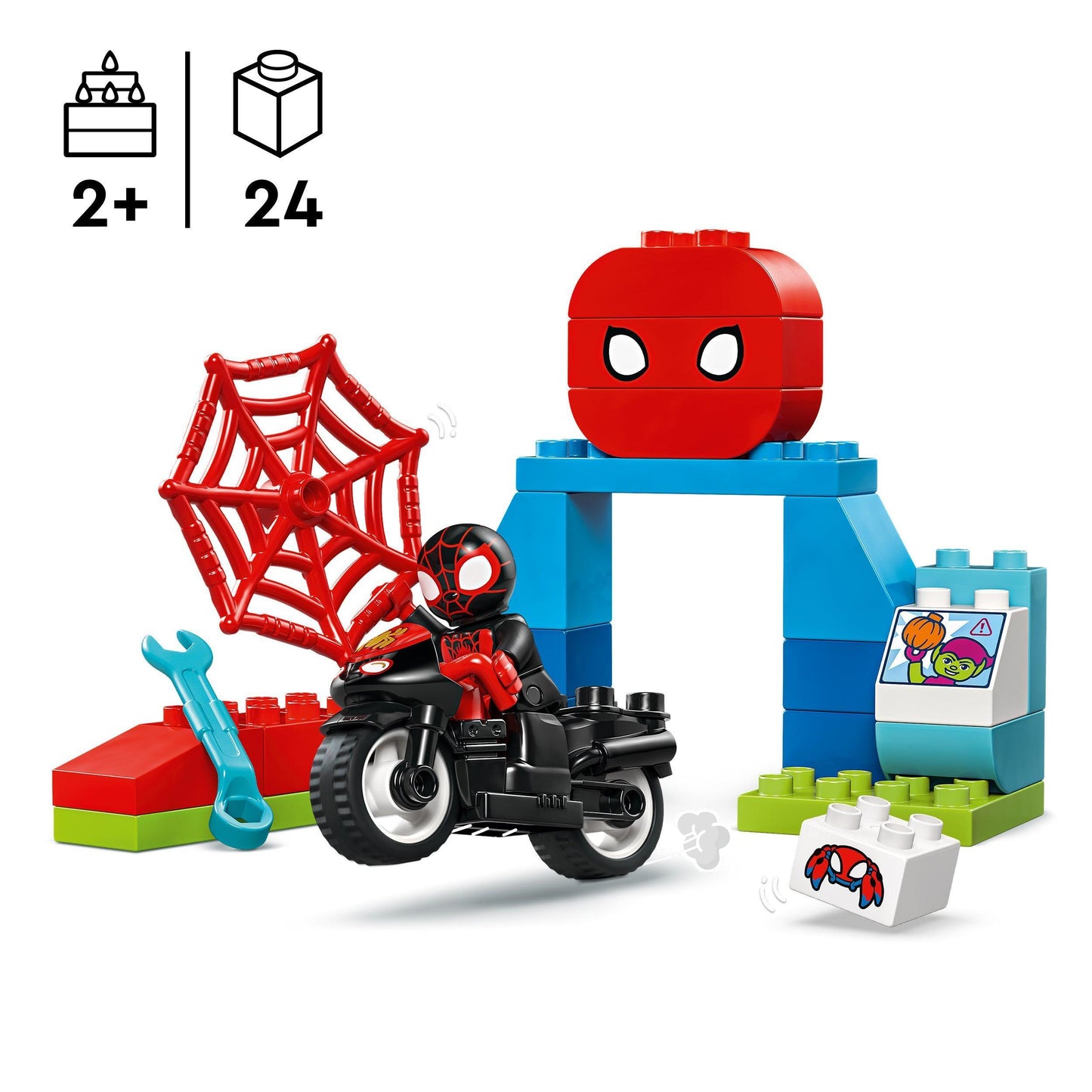 LEGO Spidy's motorcycle adventure 10424 Superheroes LEGO DUPLO @ 2TTOYS LEGO €. 19.99