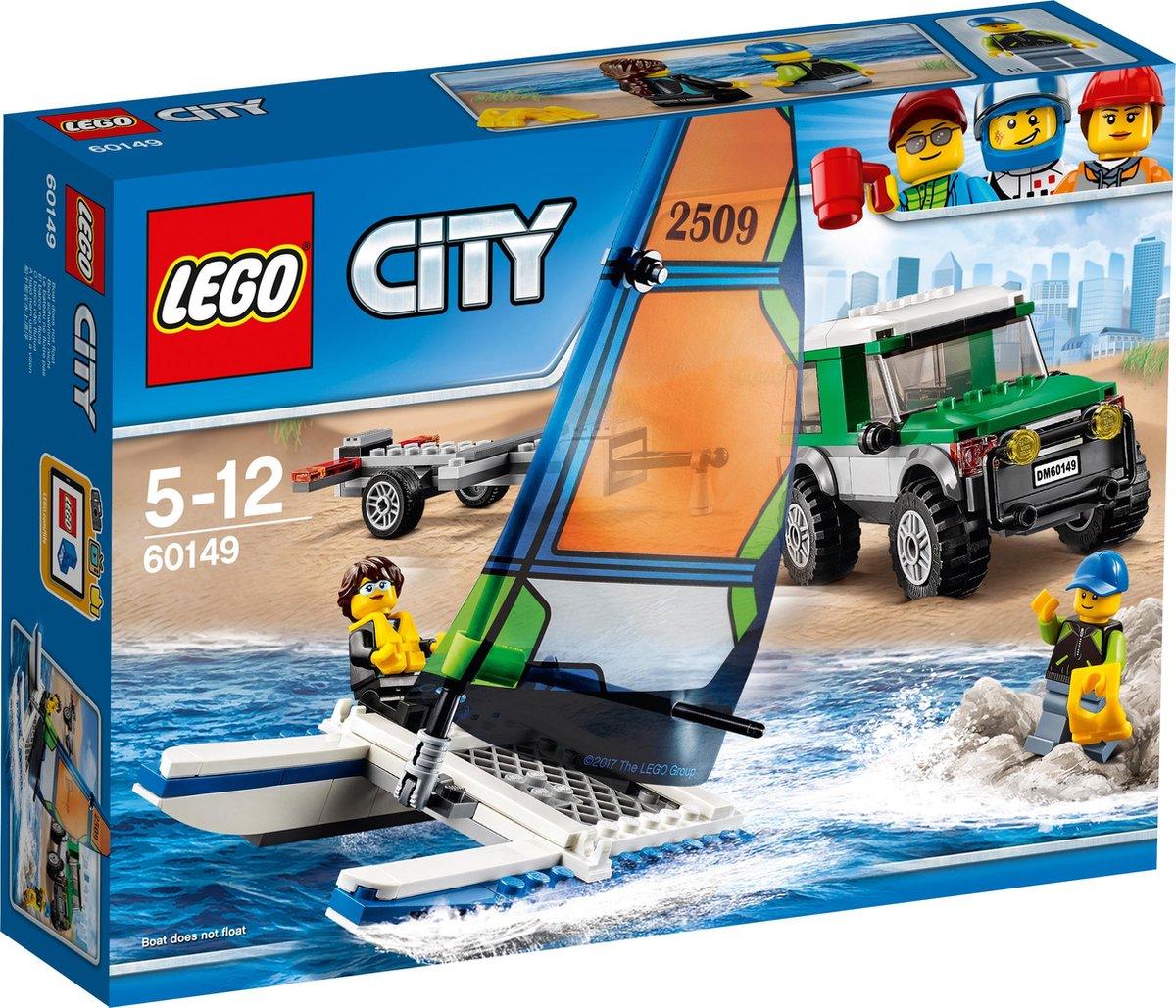 LEGO Stoere 4x4 auto met Catamaran 60149 City LEGO CITY GEWELDIGE VOERTUIGEN @ 2TTOYS | Official LEGO shop😊🥰 LEGO €. 17.49