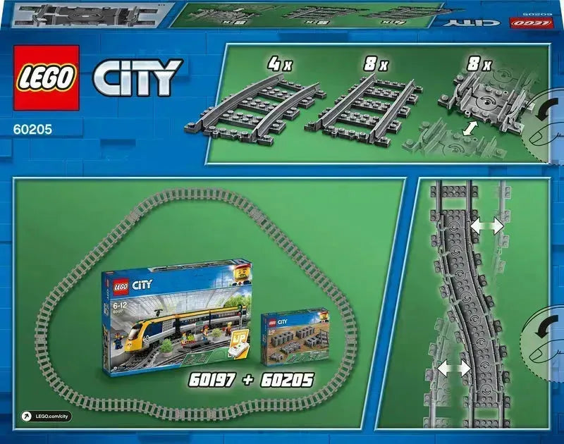 LEGO Treinen rechte en gebogen rails 60205 City LEGO CITY TREINEN @ 2TTOYS | Official LEGO shop😊🥰 LEGO €. 16.98