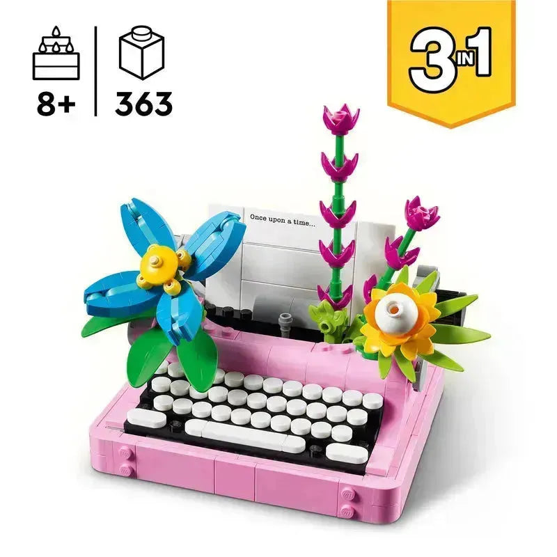 LEGO Typemachine met bloemen 31169 Creator 3-in-1 @ 2TTOYS | Official LEGO shop😊🥰 LEGO €. 26.49