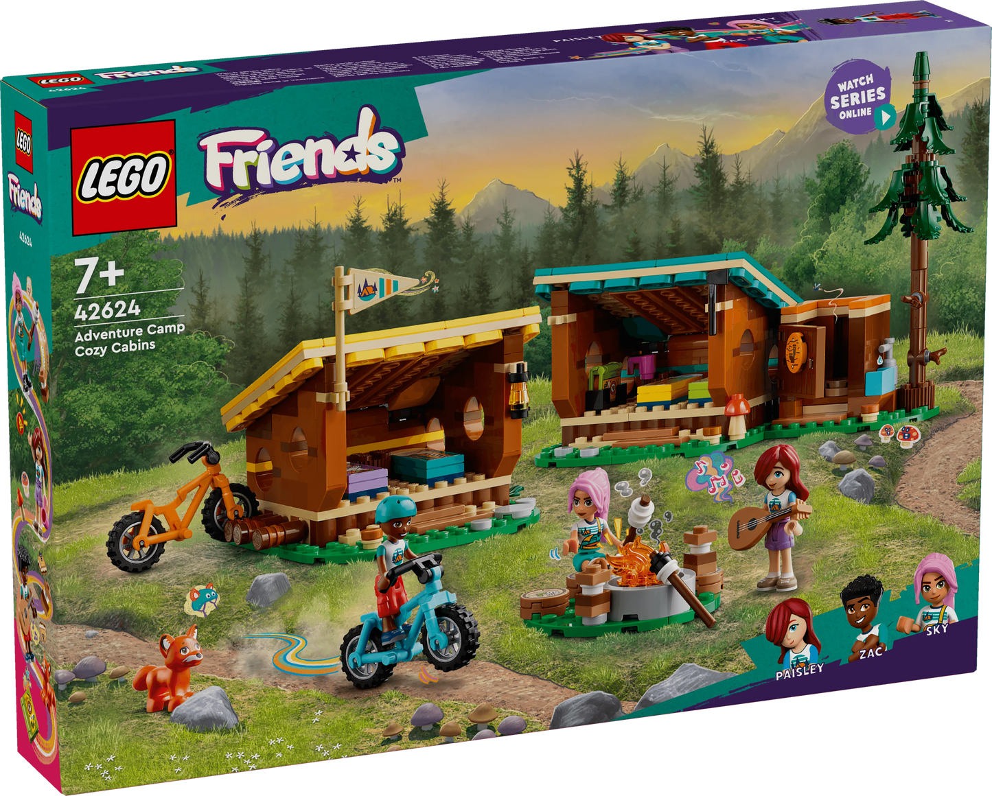 LEGO Vakantie Kamp Knusse Hutten 42624 Friends (Pre-Order: verwacht juni) LEGO Friends @ 2TTOYS LEGO €. 37.49