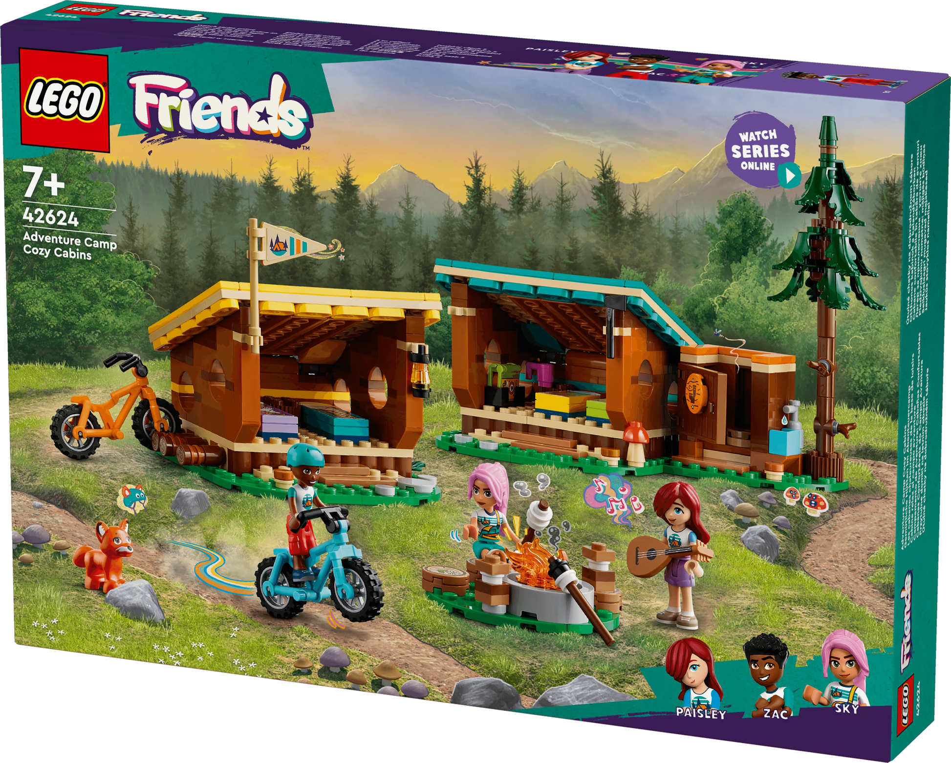 LEGO Vakantie Kamp Knusse Hutten 42624 Friends (Pre-Order: verwacht juni) LEGO Friends @ 2TTOYS LEGO €. 37.49