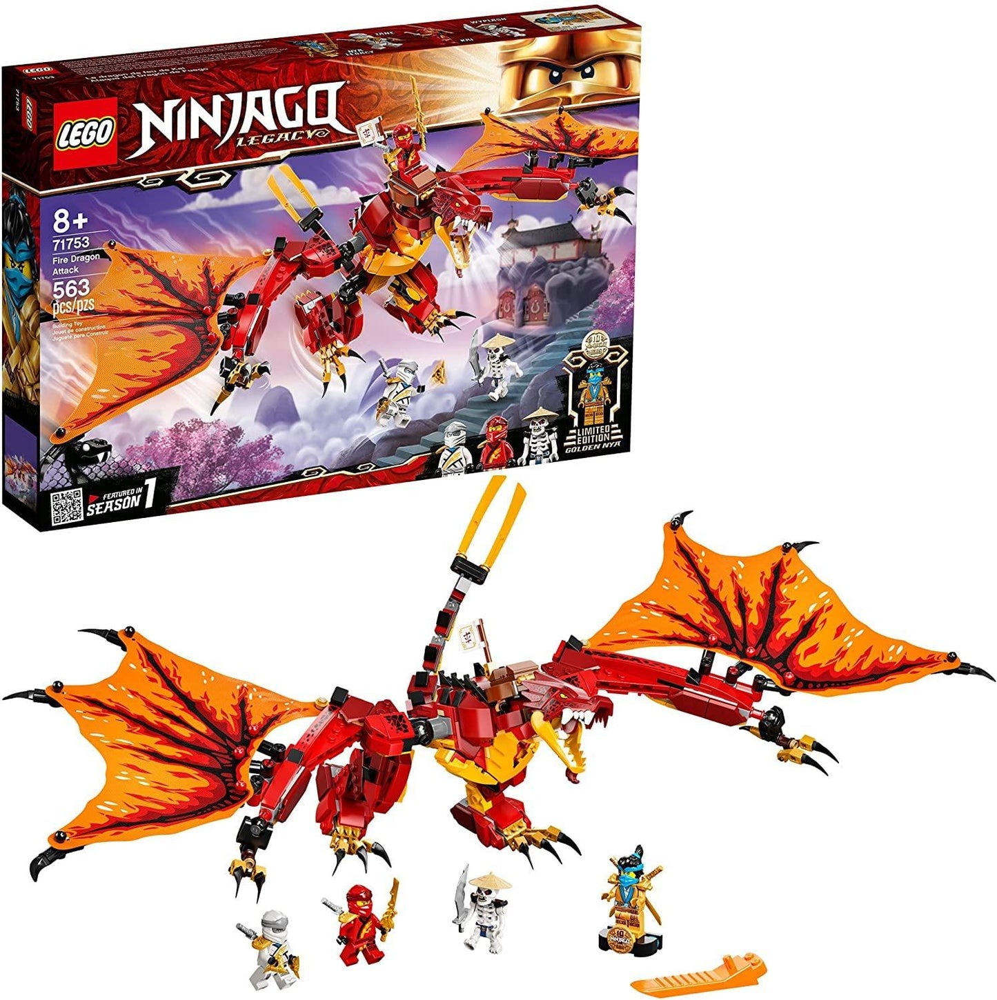 LEGO Vuur draak aanval 71753 Ninjago LEGO NINJAGO @ 2TTOYS LEGO €. 49.99