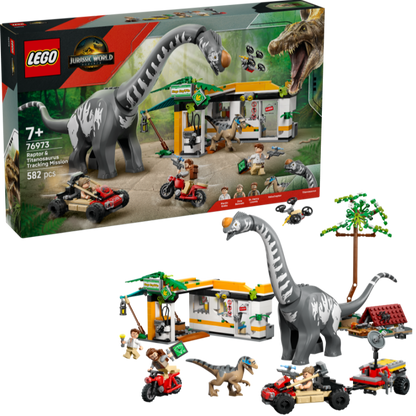 LEGO Raptor en Titanosaurus opsporingsmissie 76973 Jurassic World (Pre-Order: Juni)