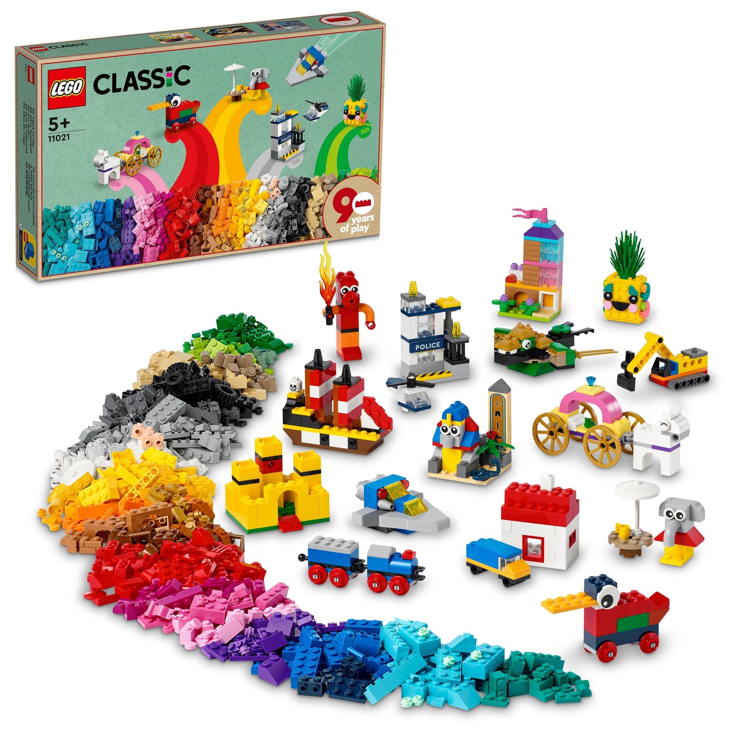 LEGO 90 jaar spelen 11021 Classic LEGO CLASSIC @ 2TTOYS LEGO €. 44.99