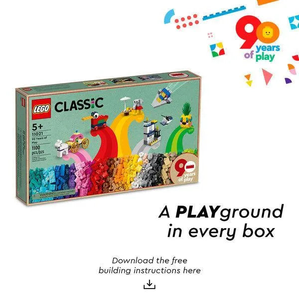 LEGO 90 jaar spelen 11021 Classic LEGO CLASSIC @ 2TTOYS | Official LEGO shop😊🥰 LEGO €. 44.99