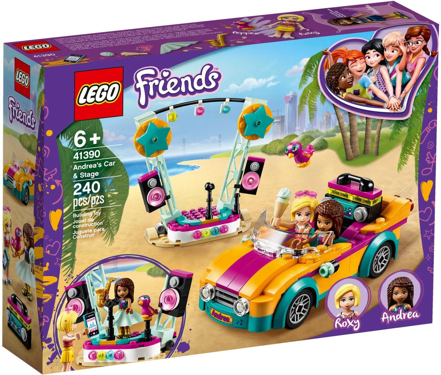 LEGO Andrea's Car & Stage 41390 Friends LEGO Friends @ 2TTOYS | Official LEGO shop😊🥰 LEGO €. 19.99
