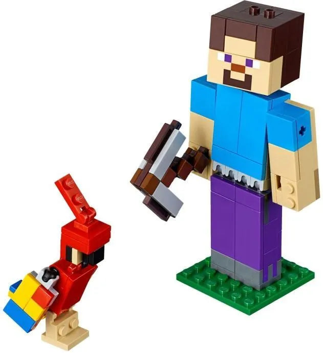 LEGO BigFig Steve met papegaai 21148 Minecraft LEGO MINECRAFT @ 2TTOYS | Official LEGO shop😊🥰 LEGO €. 22.49