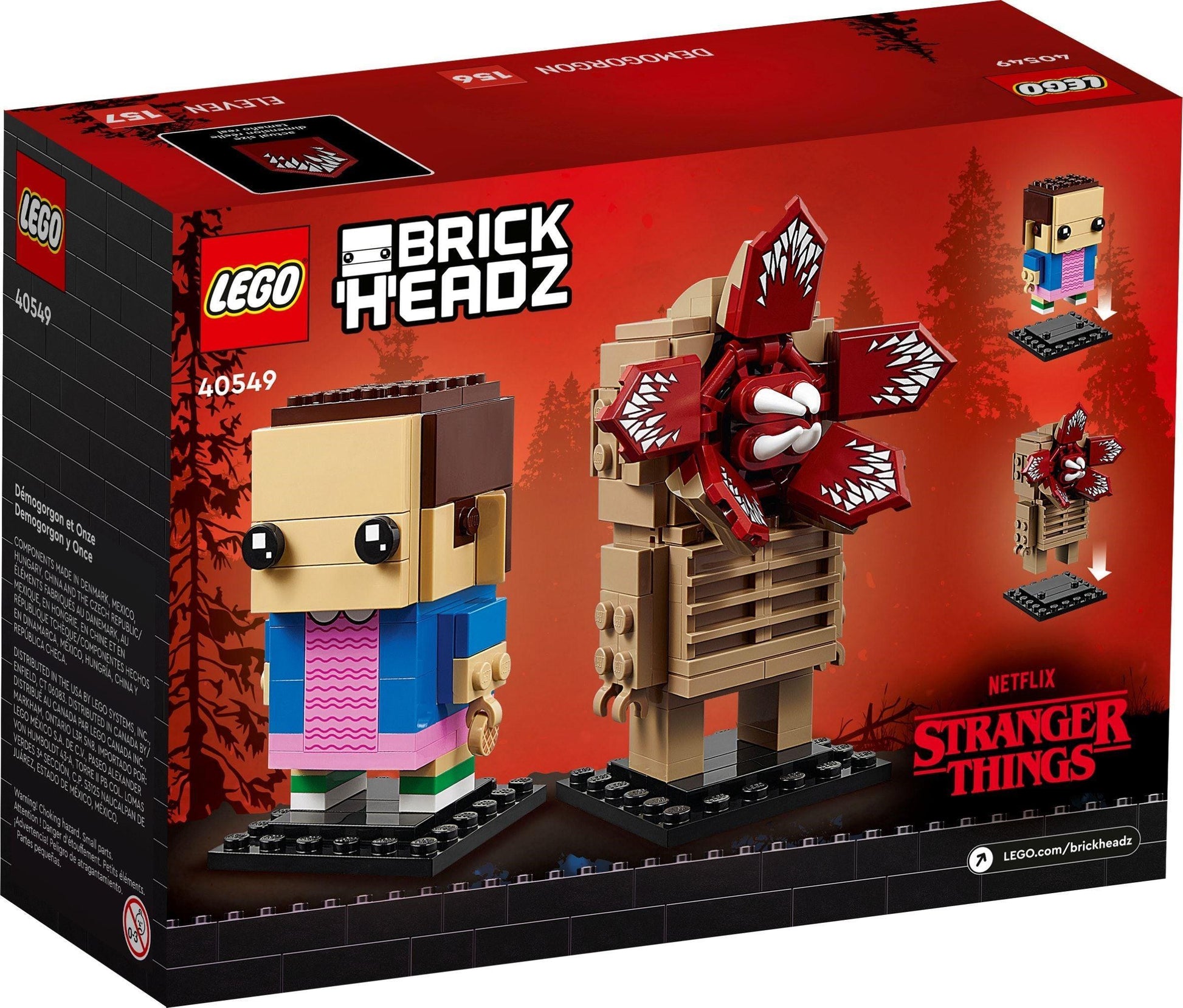 LEGO Demogorgon & Eleven 40549 BrickHeadz LEGO BRICKHEADZ @ 2TTOYS | Official LEGO shop😊🥰 LEGO €. 39.99