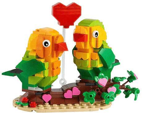 LEGO Dwergpapegaaien voor Valentijnsdag 40522 LEGO BRICKHEADZ @ 2TTOYS LEGO €. 14.99