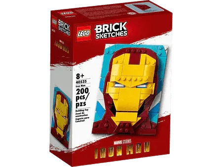 LEGO Iron Man afbeelding 40535 Brick Sketches LEGO BRICKHEADZ @ 2TTOYS | Official LEGO shop😊🥰 LEGO €. 21.99