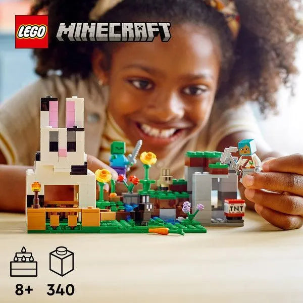 LEGO Konijnenhoeve Minecraft 21181 Minecraft LEGO MINECRAFT @ 2TTOYS | Official LEGO shop😊🥰 LEGO €. 29.48