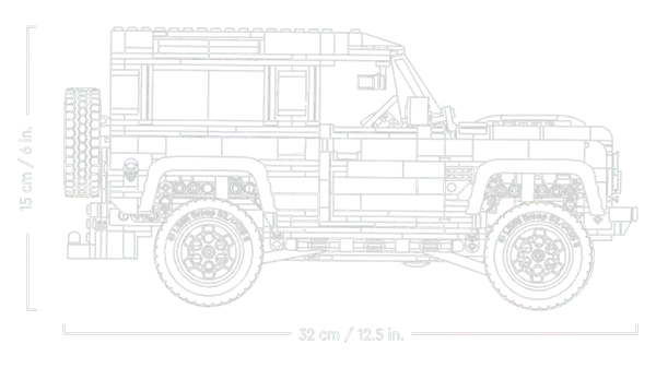 LEGO Land Rover Classic Defender 90 10317 ICONS (USED) LEGO ICONS @ 2TTOYS | Official LEGO shop😊🥰 LEGO €. 149.99