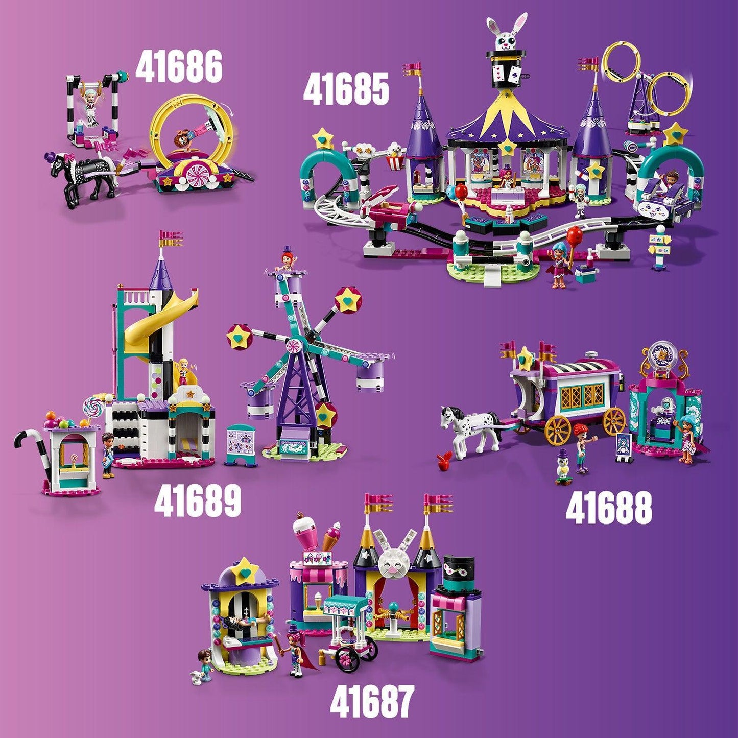 LEGO Magisch reuzen rad en glijbaan op de kermis 41689 Friends LEGO FRIENDS @ 2TTOYS | Official LEGO shop😊🥰 LEGO €. 63.99