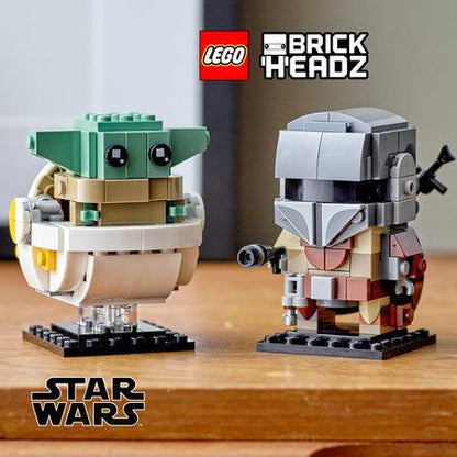 LEGO Mandalorian en het kind Yoda 75317 Brickheadz LEGO STARWARS @ 2TTOYS LEGO €. 24.99