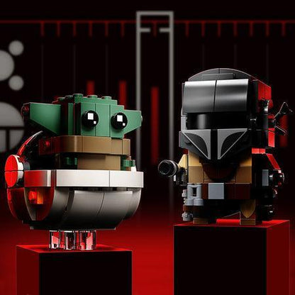 LEGO Mandalorian en het kind Yoda 75317 Brickheadz LEGO STARWARS @ 2TTOYS LEGO €. 24.99