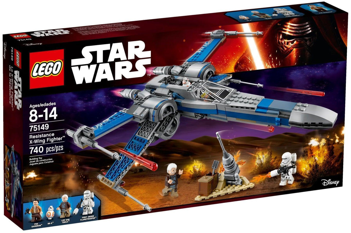 LEGO Resistance X-wing Fighter 75149 Star Wars - The Force Awakens LEGO Star Wars - The Force Awakens @ 2TTOYS | Official LEGO shop😊🥰 LEGO €. 69.99