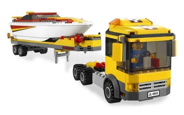 LEGO 4643 Powerboat Transport Race to adventure Unique set 2TTOYS Official LEGO shop