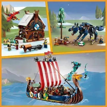 LEGO Viking schip met Midgard slang 31132 Creator LEGO CREATOR @ 2TTOYS | Official LEGO shop😊🥰 LEGO €. 119.99