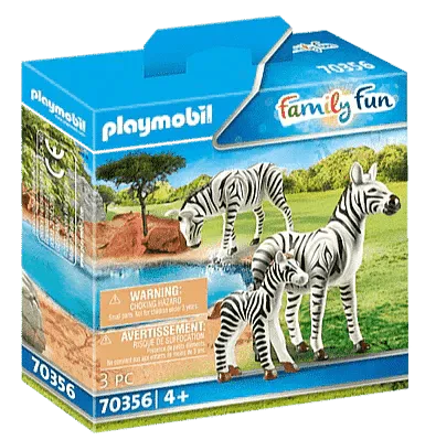 PLAYMOBIL 2 zebra's met baby voor de dierentuin 70356 City Life PLAYMOBIL @ 2TTOYS | Official LEGO shop😊🥰 PLAYMOBIL €. 11.49