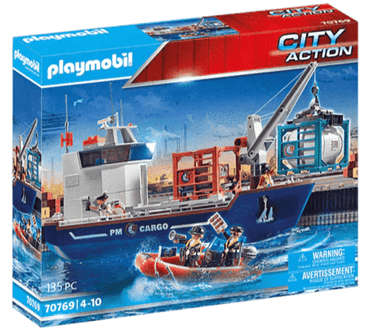 PLAYMOBIL Groot containerschip met douaneboot 70769 City Action PLAYMOBIL @ 2TTOYS | Official LEGO shop😊🥰 PLAYMOBIL €. 92.49