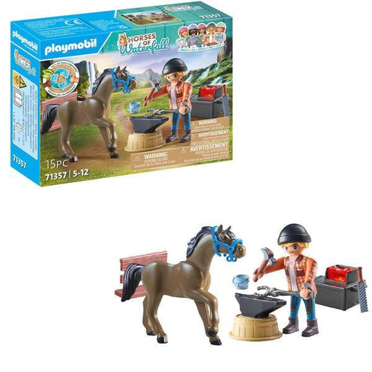 PLAYMOBIL Hoefsmid: Ben & Achilles 71357 Horses of Waterfall PLAYMOBIL HORSES OF WATERFALL @ 2TTOYS | Official LEGO shop😊🥰 PLAYMOBIL €. 12.49