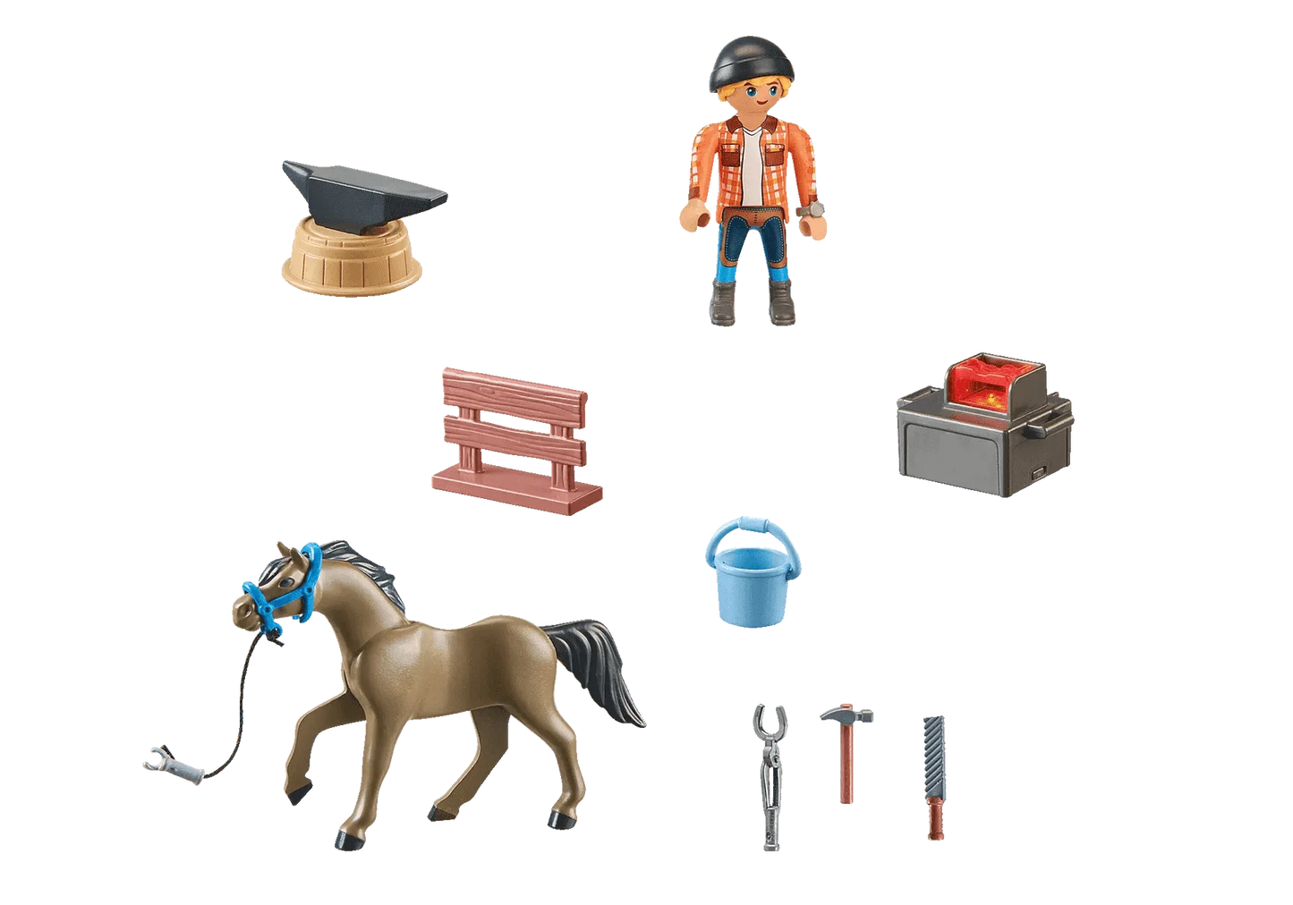 PLAYMOBIL Hoefsmid: Ben & Achilles 71357 Horses of Waterfall PLAYMOBIL HORSES OF WATERFALL @ 2TTOYS | Official LEGO shop😊🥰 PLAYMOBIL €. 12.49