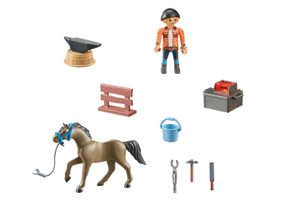 PLAYMOBIL Hoefsmid: Ben & Achilles 71357 Horses of Waterfall PLAYMOBIL HORSES OF WATERFALL @ 2TTOYS | Official LEGO shop😊🥰 PLAYMOBIL €. 12.49